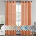 Natural Linen Blended Curtain Panels for Elegant Living Rooms
