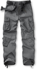 TRGPSG Women's Casual Combat Cargo Pants - Adjustable Fit & 9 Pockets