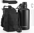 Insulated Water Bottle 64oz Stainless Steel - Long Cold Retention