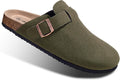BULLIANT Clogs for Men and Women - Fleece Lined Cork Footbed