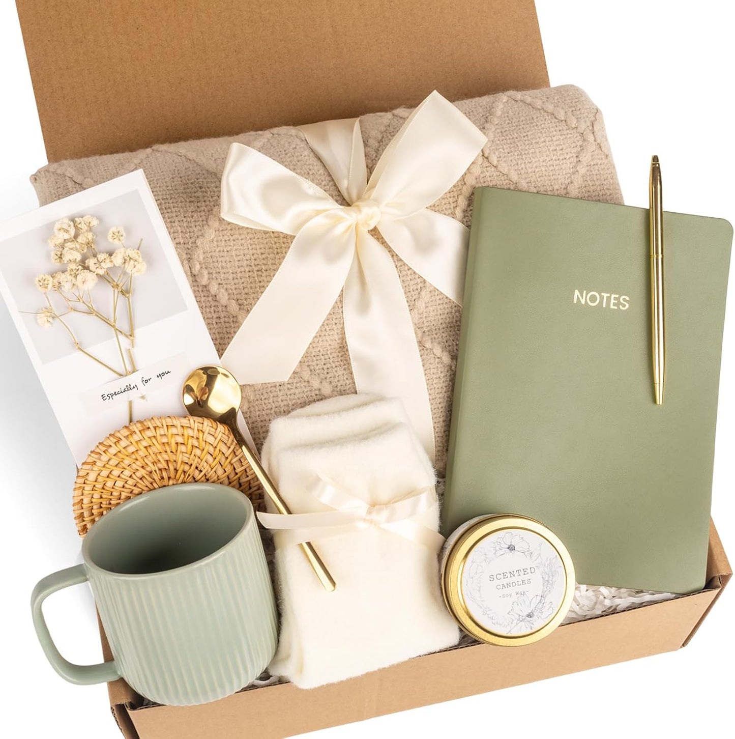 Birthday Gift Basket for Women Friendship - Unique Self Care Set