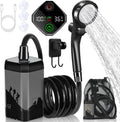 Portable Rechargeable Camping Shower with Digital Display