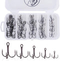 UCEC Treble Hooks Kit for Saltwater Freshwater - Sharp High Carbon Set
