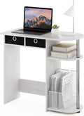 Furinno GO GREEN Desk with Side Shelves and Storage Bins - Compact