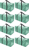 Extra Large Moving Bags 40 Gal Teal - 8 Pack Heavy-Duty Storage