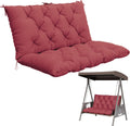 Porch Swing Cushion with Backrest - Thick 5 in Waterproof Bench