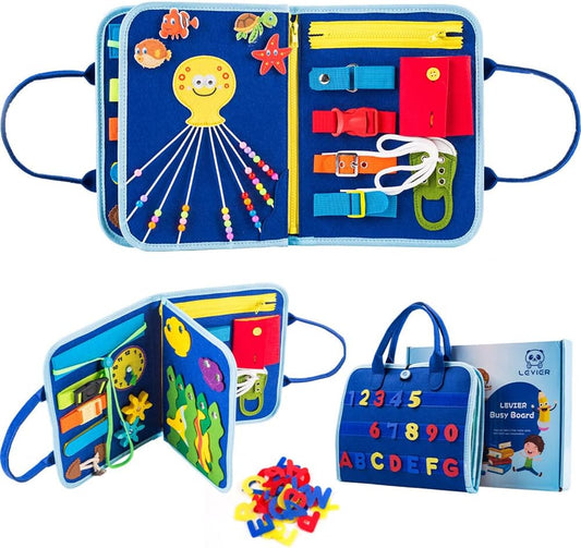 Montessori Busy Board for Baby Learning