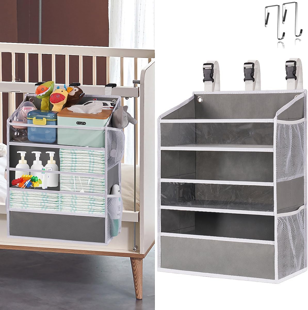 WishJazz XL Diaper Caddy - Ultimate Nursery Organization