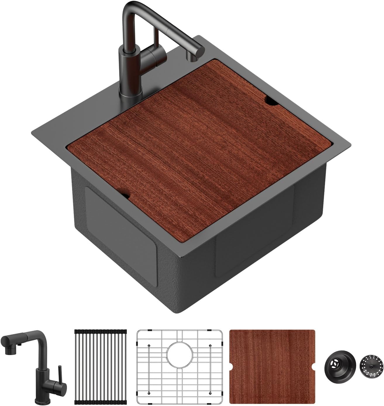 Sarlai Drop Bar Sink - 18 Inch Black Outdoor Kitchen Sink Review