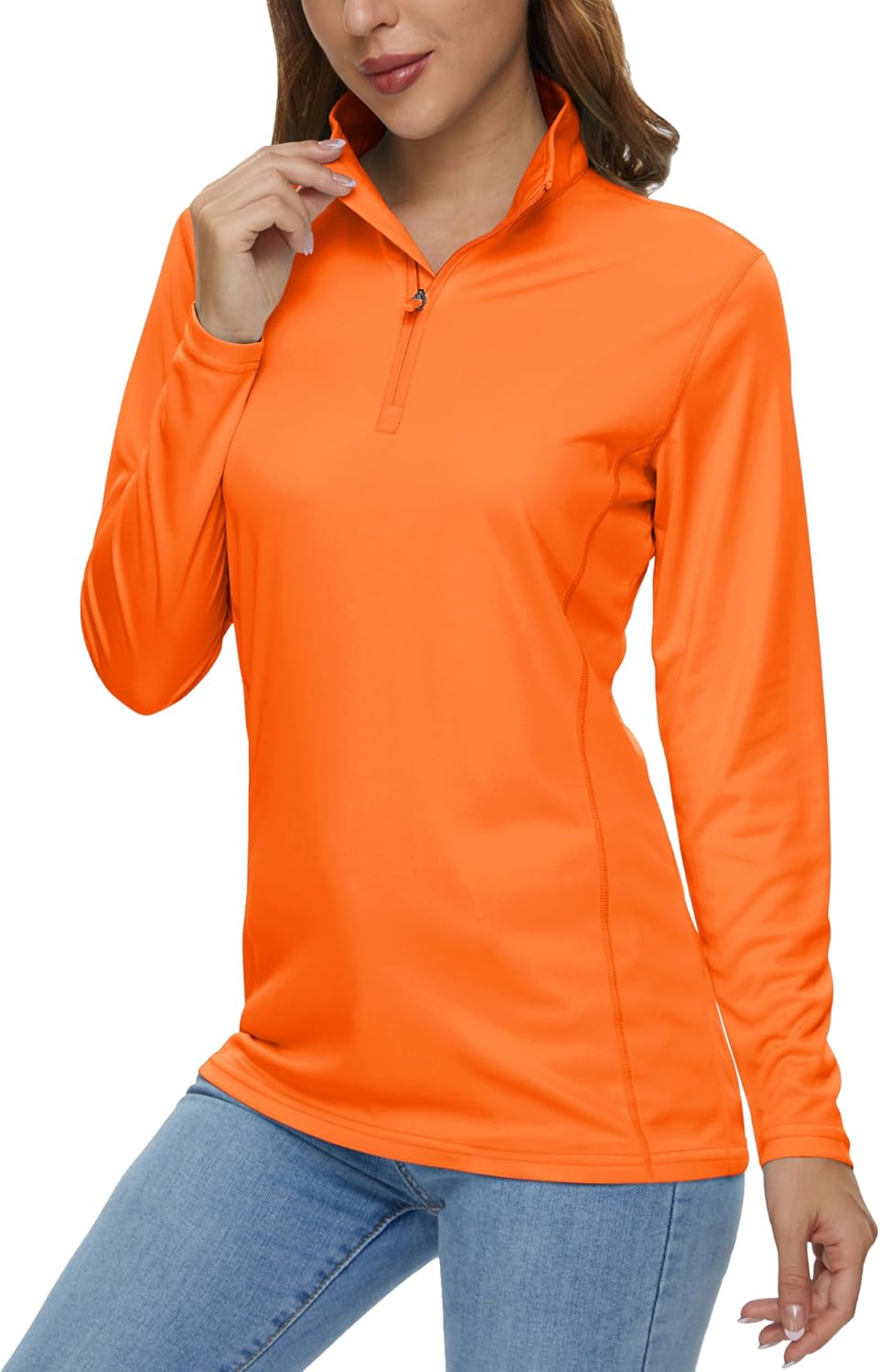 MAGCOMSEN Women's Long Sleeve 1/4 Zip UV Protection Shirt