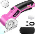 Cordless Electric Scissors 4V Rechargeable Rotary Cardboard Cutter