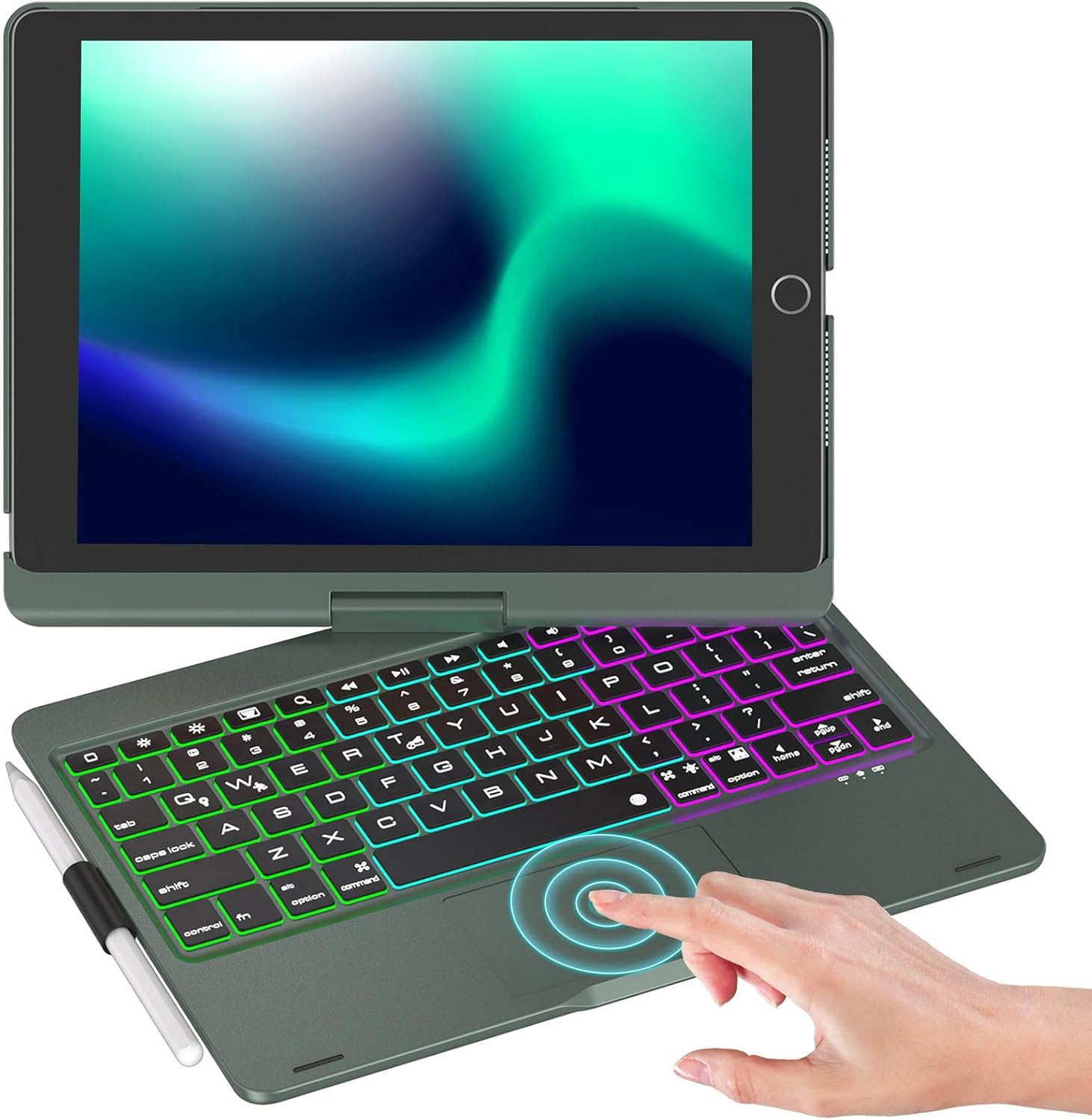 NOKBABO iPad 9th Generation Case with Keyboard and Touchpad