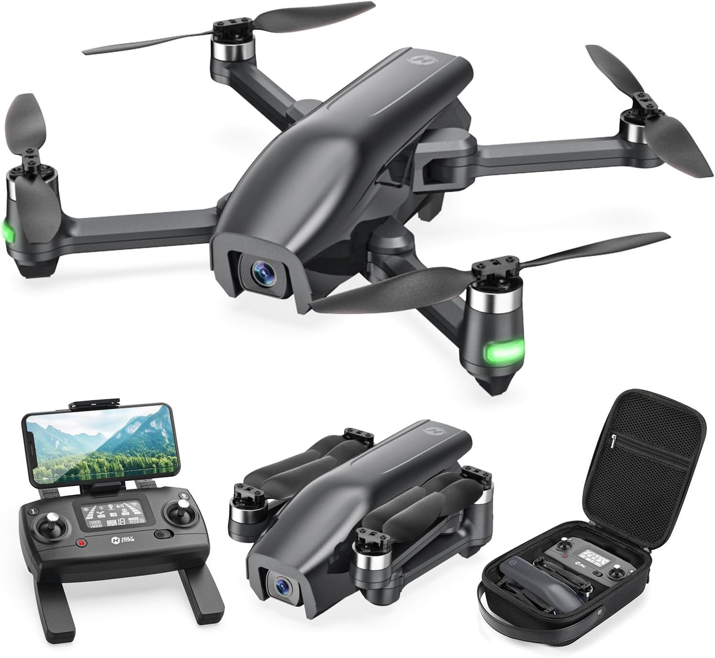 Holy Stone 4K GPS Drone: Easy-Fly + Brushless Motor