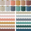 Scalloped Bulletin Board Borders 12 Rolls 393.6 ft Boho Colors