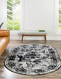 Unique Loom Sofia Collection Oval Area Rug - Soft Vintage Look