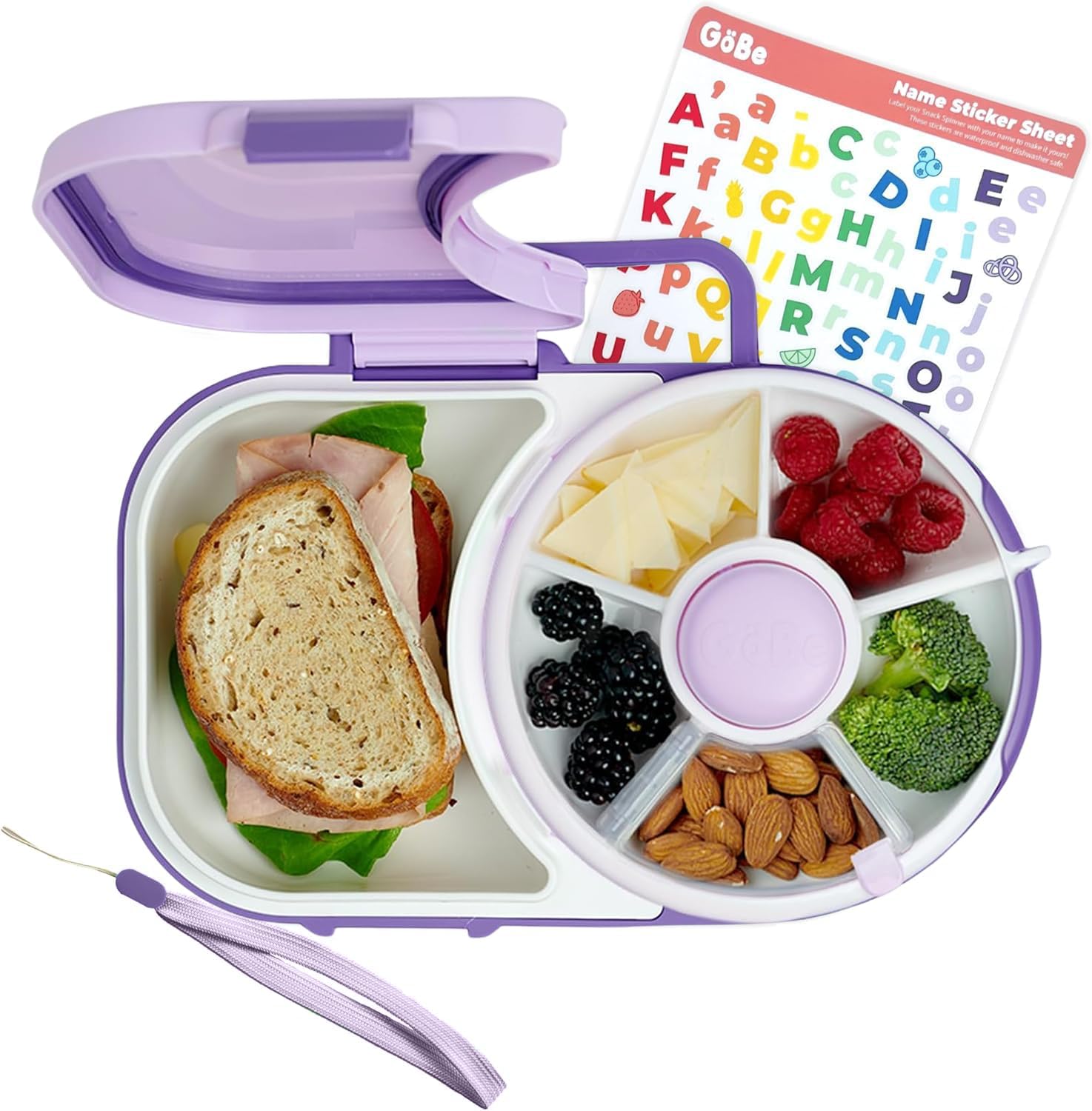 GoBe Kids Lunchbox with Snack Spinner - Perfect for School