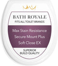 Bath Royale Soft Close Toilet Seat Round BR500-00 - Comfortable