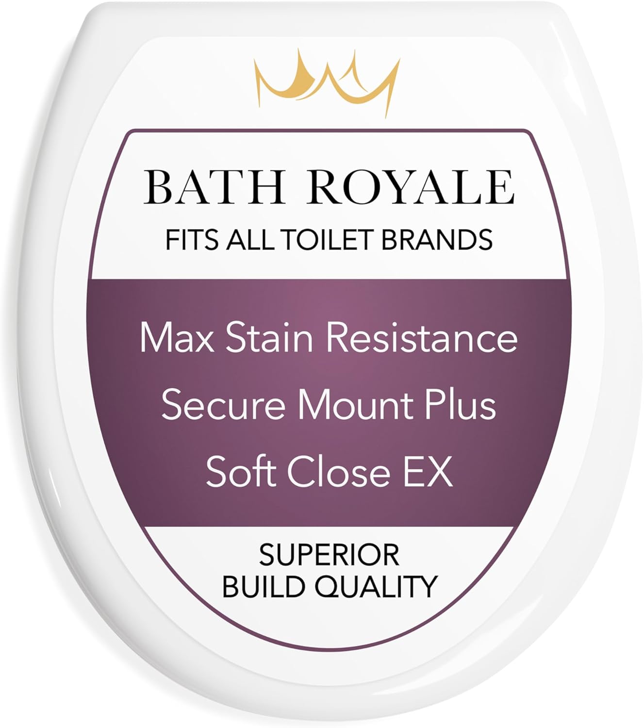 Bath Royale Soft Close Toilet Seat Round: Comfortable & Durable
