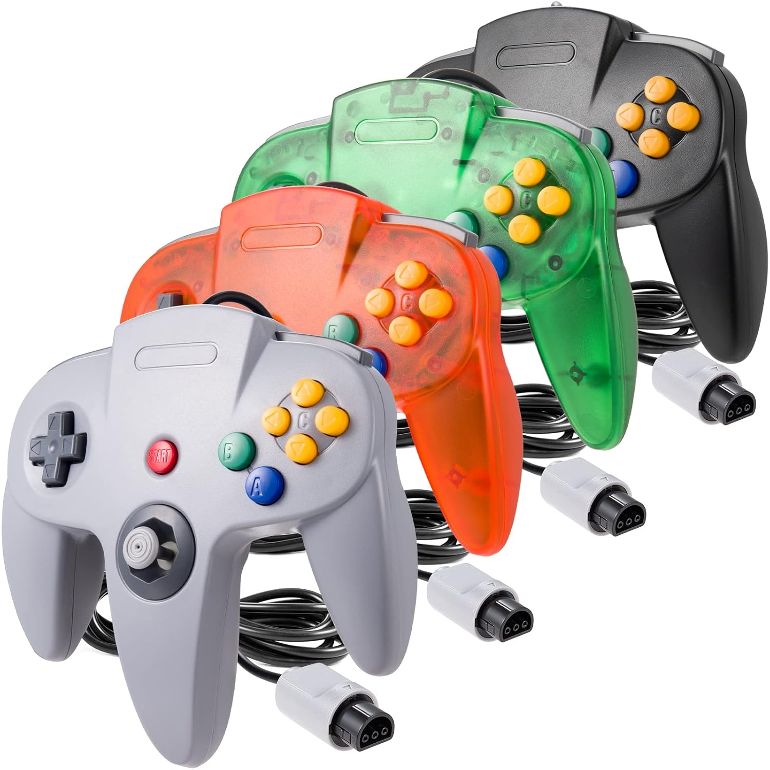 Classic 64 Controller 4 Pack for Ultimate Gaming Experience