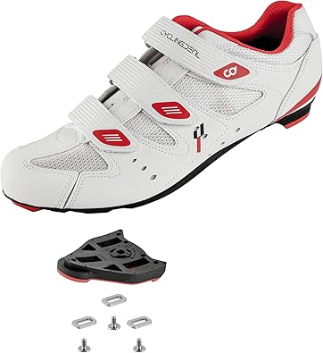 CyclingDeal Bicycle Road Bike Shoes with Universal Cleat Mount