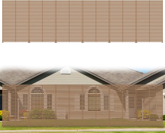 Privacy Fence Screen Outdoor 6 Panel HDPE Decorative Panels