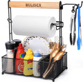 HULISEN Grill Caddy for Outdoor Grill - Organized BBQ Storage