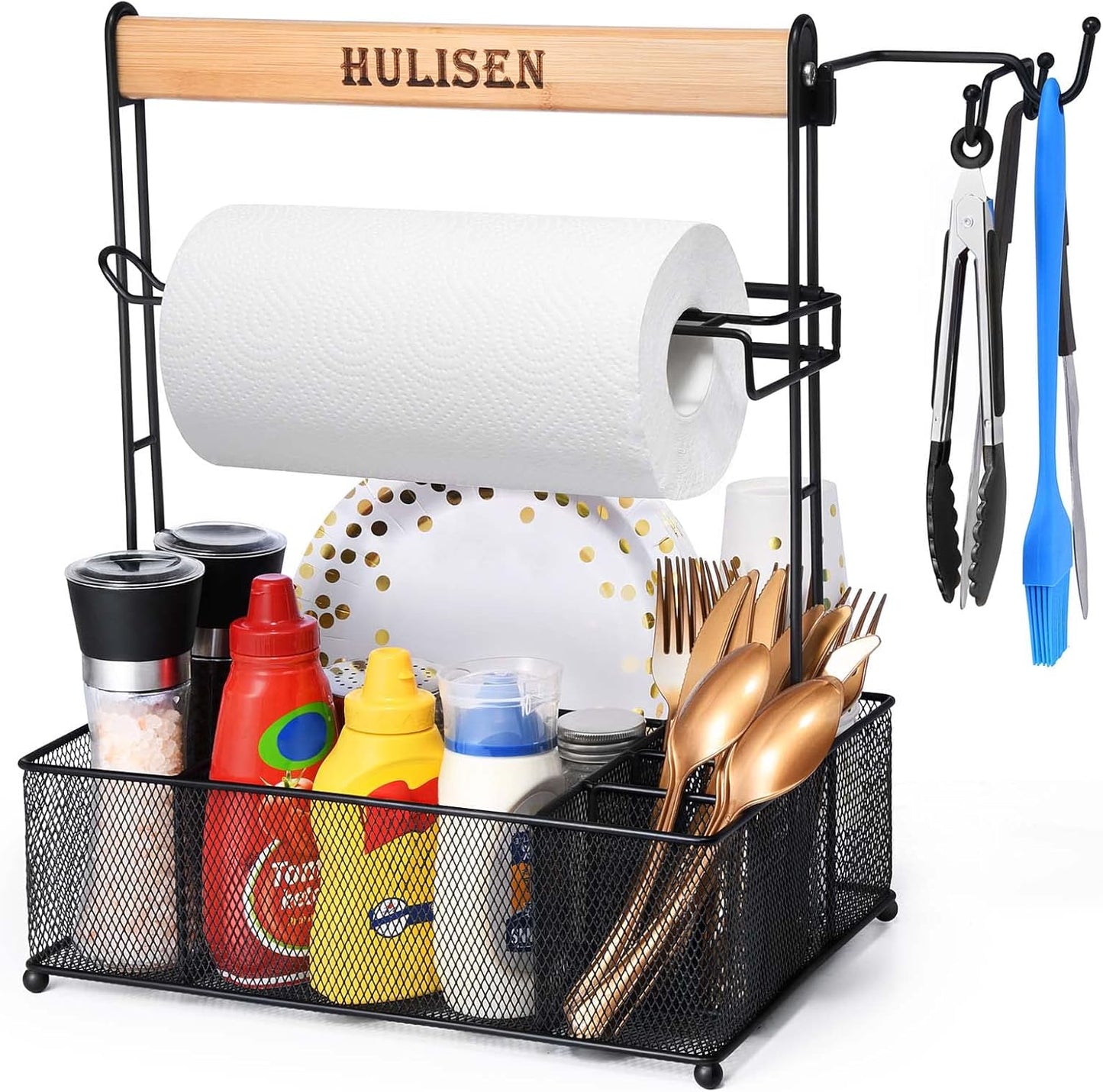 HULISEN BBQ Caddy - Organize Your Grill Essentials!