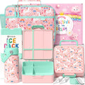 Fimibuke Kids Bento Lunch Box Set with Insulated Bottle - Complete 7PC