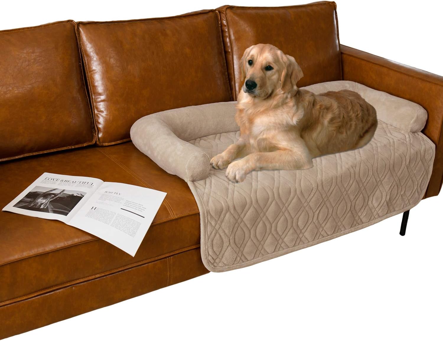 Ameritex Pet Dog Bed Coral Fleece Cover for Sofa and Bed
