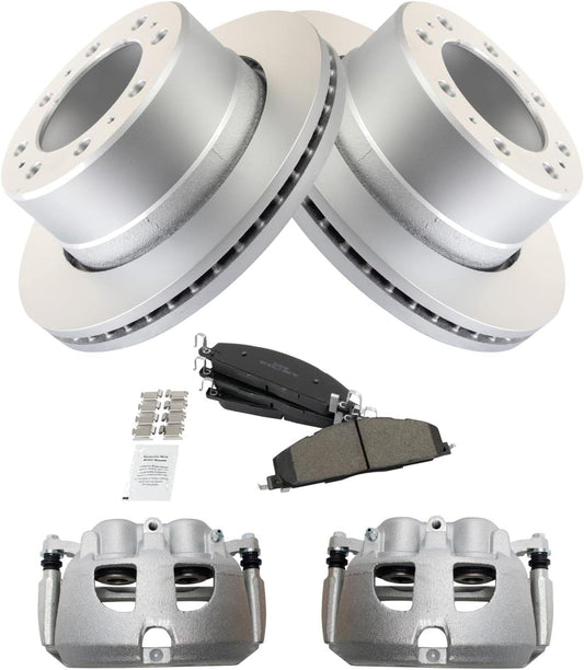 Premium G-Coated Semi-Metallic Brake Pad & Rotor Kit for Dodge