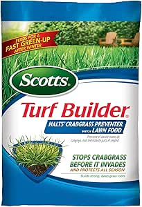Scotts Turf Builder Halts Crabgrass Preventer with Lawn Fertilizer