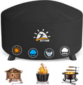 Zettum 50 Inch Round Fire Pit Cover - Heavy Duty & Waterproof