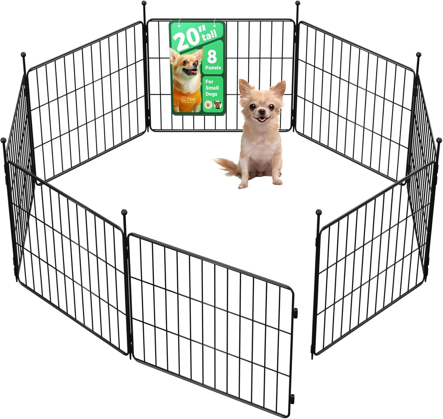 FXW MiniPaws Unleashed Dog Playpen for Indoor and Outdoor Use