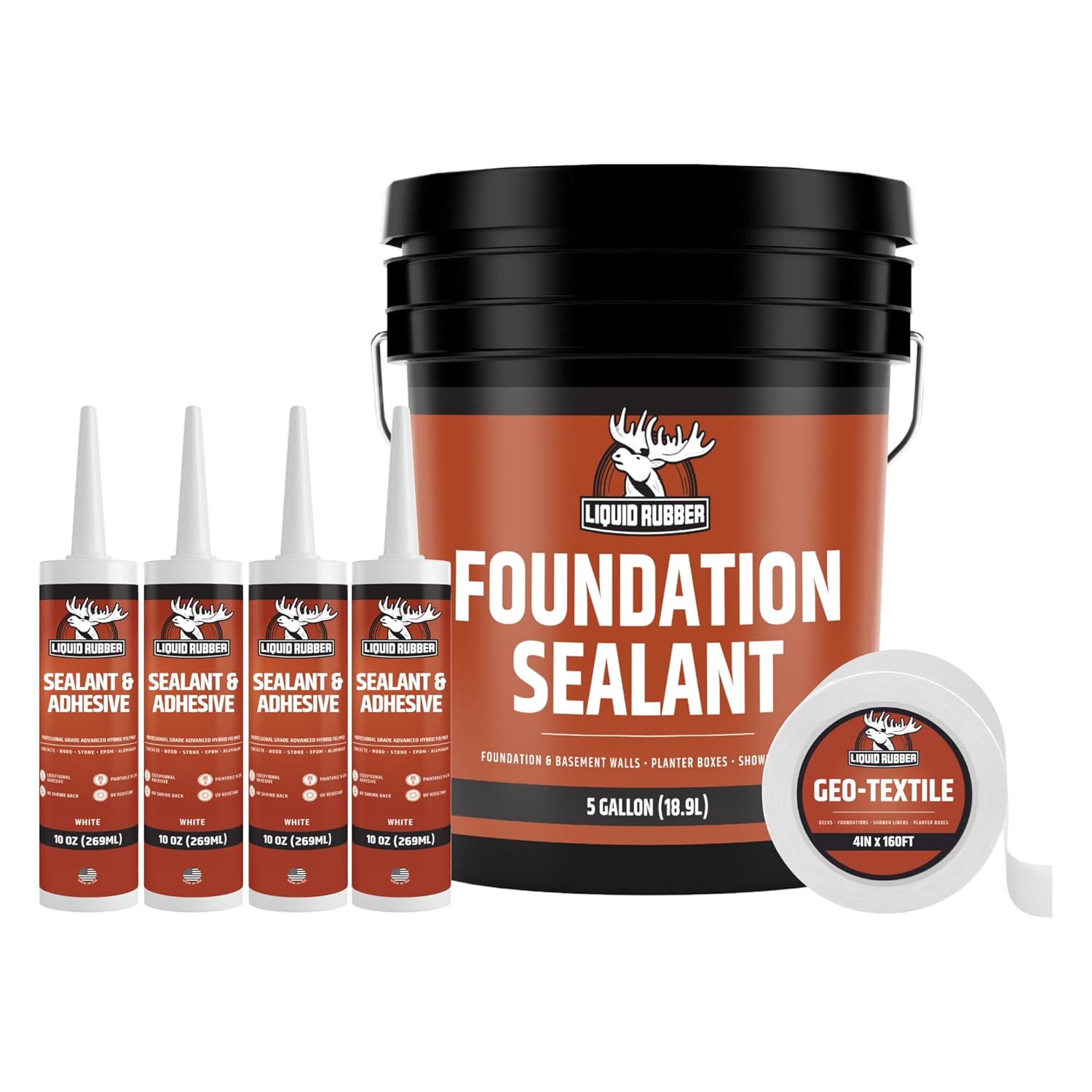 Liquid Rubber Basement Waterproofing Sealant for Foundation Repair