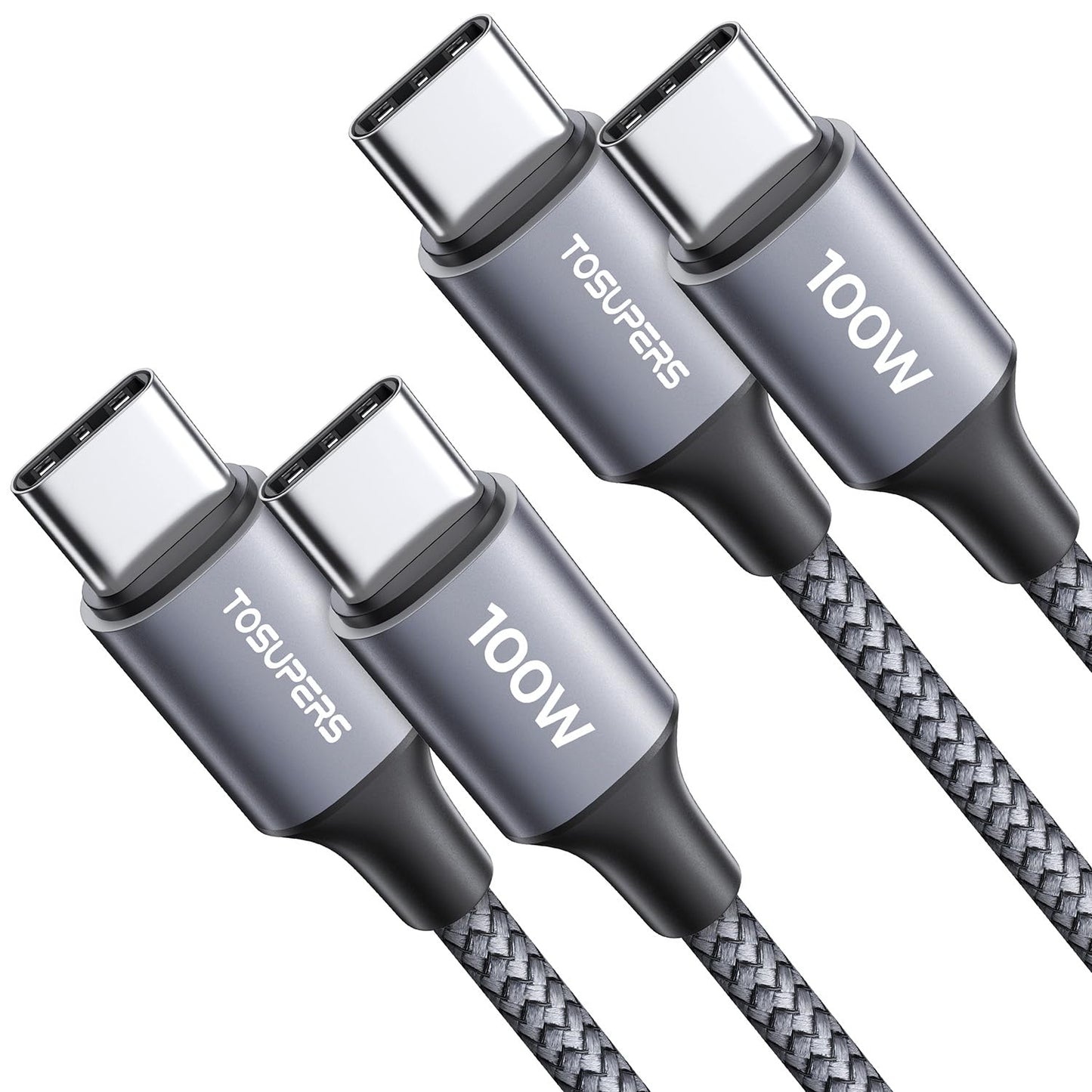 Fast Charge Your Devices with TOSUPERS USB-C Cable Duo