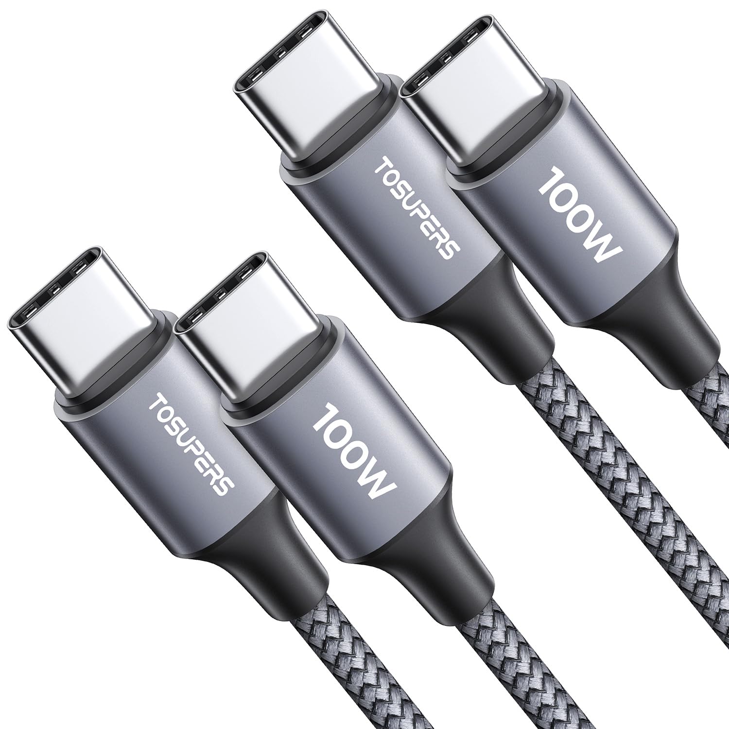 Fast Charge Your Devices with TOSUPERS USB-C Cable Duo