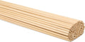 Wooden Dowel Rod 3/8 in x 48 in Pack of 100 - Strong, Smooth Craft