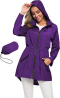 Avoogue Women's Long Raincoat with Hood - Lightweight (Style 4WM2)