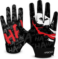 Football Receiver Gloves Sticky Silicone Grip Youth - Adult Sizes