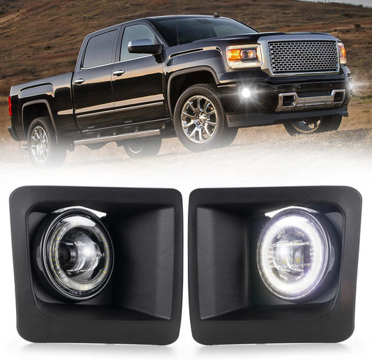 BUNKER INDUST LED Fog Light Assembly for 2014-2015 GMC Sierra
