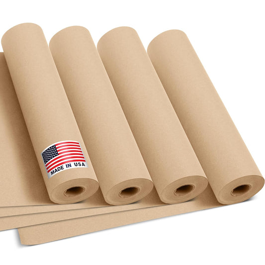 Natural Kraft Paper Roll Value Pack for Eco-Friendly Wrapping