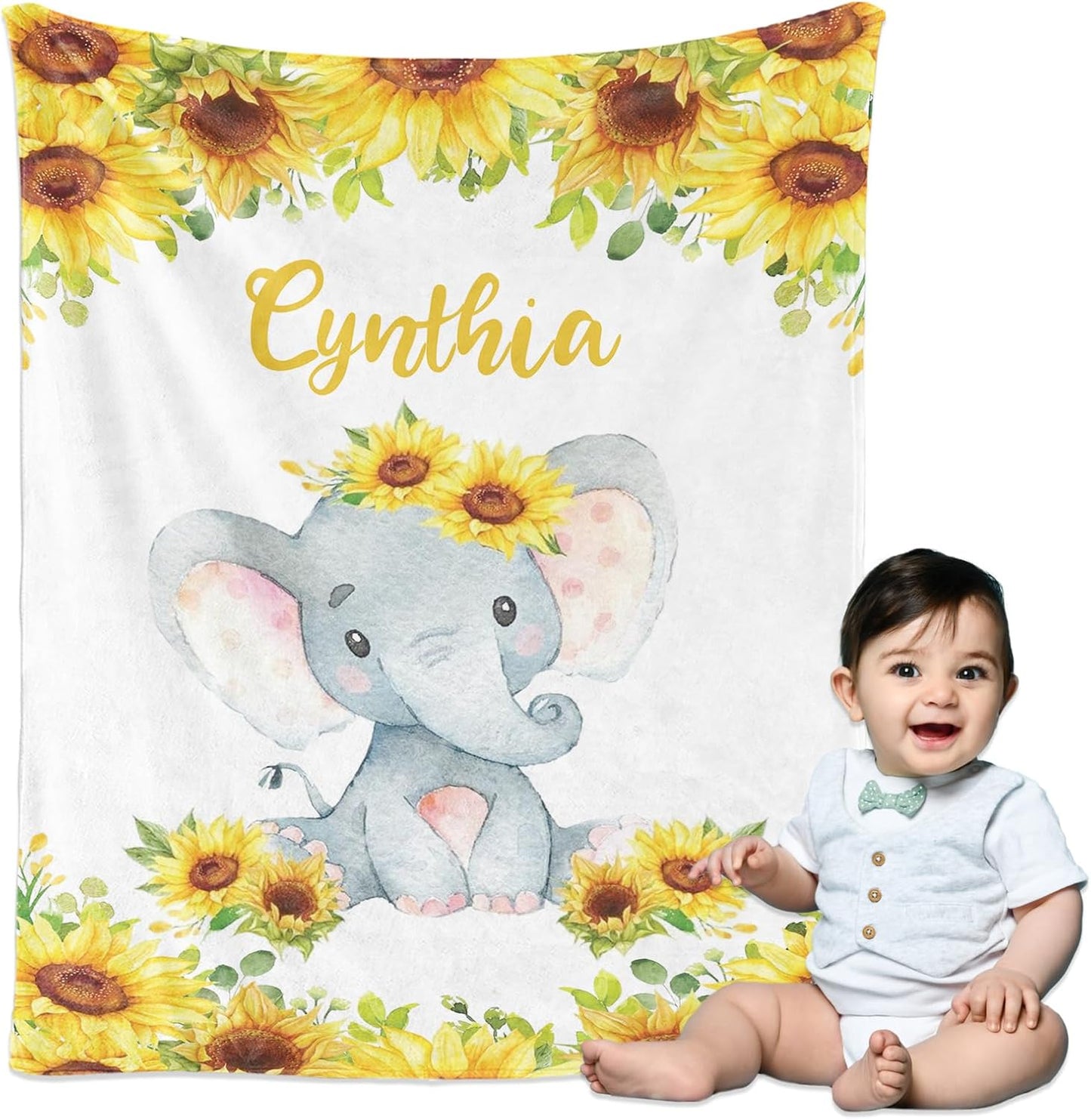 Custom Name Baby Blanket - Soft & Personalized Joy