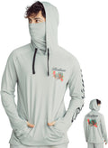 Fishing Shirts for Men UPF50 Hooded Long Sleeve with Gaiter - Recycled