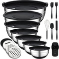 Unokit Mixing Bowls with Lids Set - 7 Pcs Stainless Steel Set