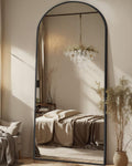 Antok Full Length Mirror 71in x 28in - Oversized Arched Floor Mirror