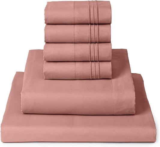 Mellanni King Sheet Set - 6-Piece Iconic Collection Bedding
