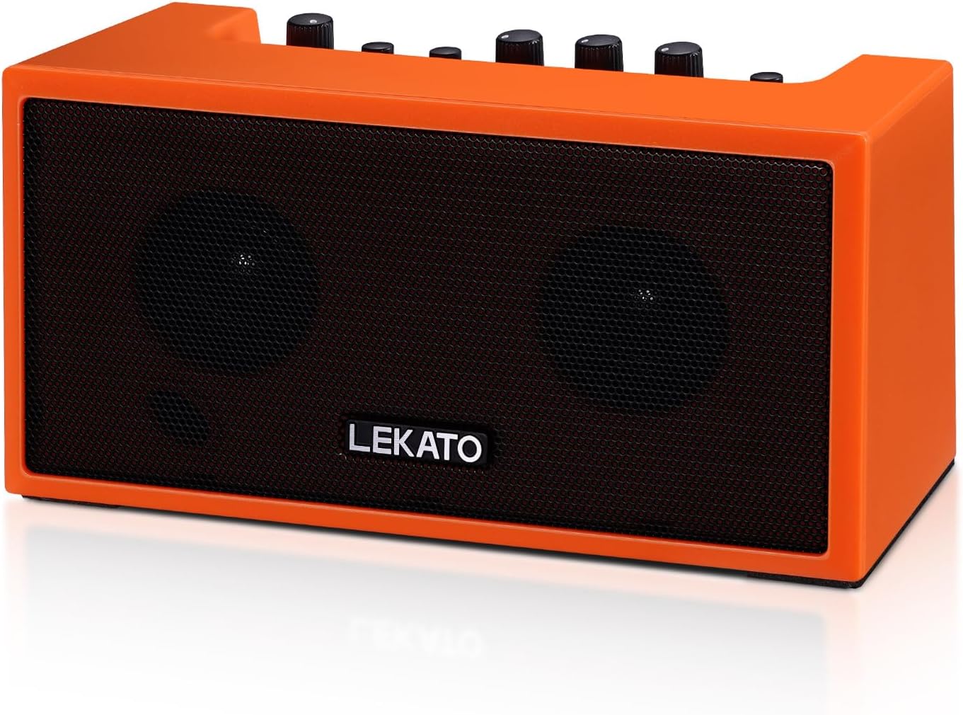 LEKATO Mini Guitar Amplifier with Bluetooth and Rechargeable Battery