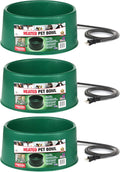 Heated Pet Water Bowl P-60 1.5 Gallon 60W (3 Pack) - Keeps Water