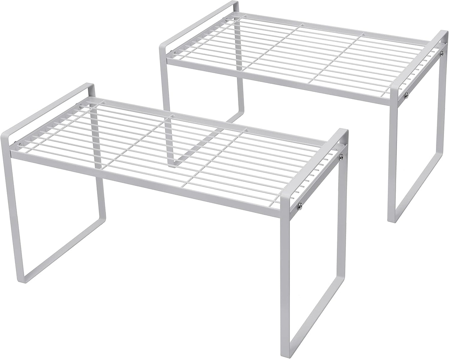 2Pack Cabinet Shelf Organizer Storage Rack for Kitchen and More