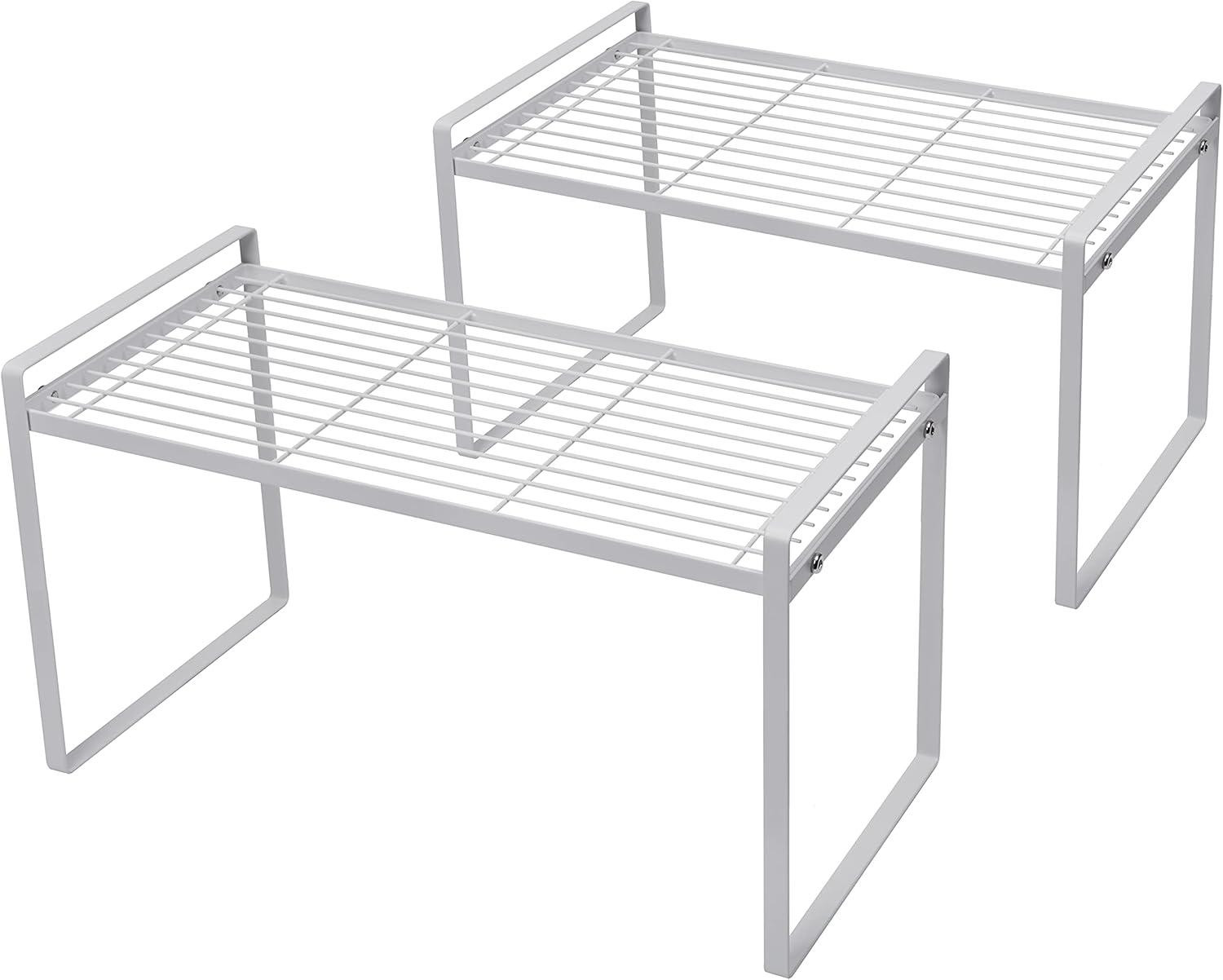 2Pack Cabinet Shelf Organizer Storage Rack for Kitchen and More